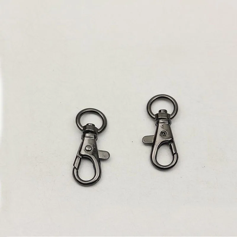 50Pcs 12mm O Ring Metal Hanger Buckles Lobster Clasp Swivel Trigger Clips Snap Hook for Bags Strap Leather Craft DIY Accessories