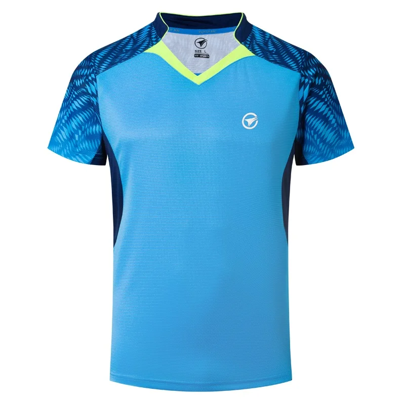 Новые рубашки для бадминтона с коротким рукавом мужчин и женщин настольного