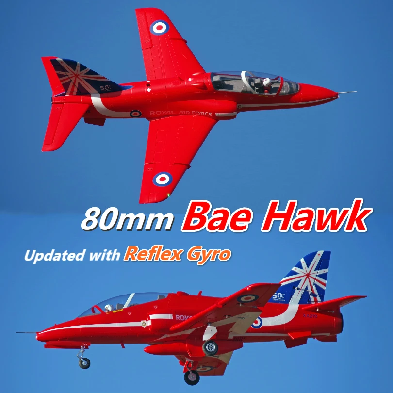 

FMS 80mm Bae Hawk Red Arrow Ducted Fan EDF Jet 6S 6CH With Flaps Retracts Gyro PNP RC Airplane Model Hobby Plane Aircraft Avion