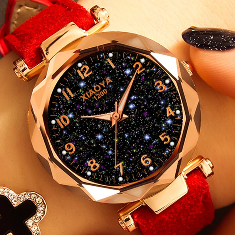 

Fashion Women Watches 2019 Best Sell Star Sky Dial Clock Luxury Rose Gold Women's Bracelet Quartz Wrist Watches New Dropshipping