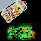 Бусины для рыбалки, сменные круглые Твердые бусины с защитой от столкновений в коробке, разноцветные бусины с апертурой 376-1,2 мм, 2,2 шт., диаметр 4-8 мм