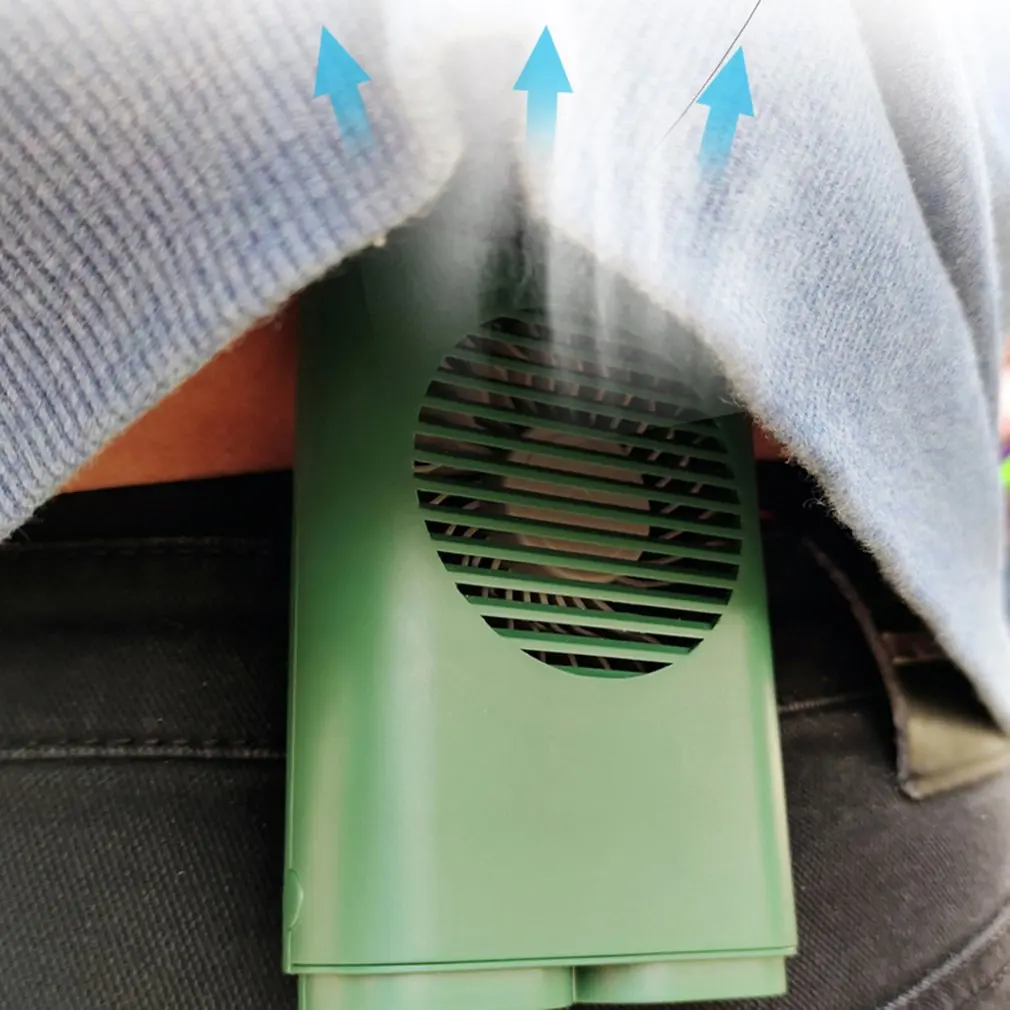 

M8 Mini Portable Hanging Neck Fan USB Hang Free Wearable Personal Handheld Waist Fan Lighting 3 Speed Adjustable For Outdoor