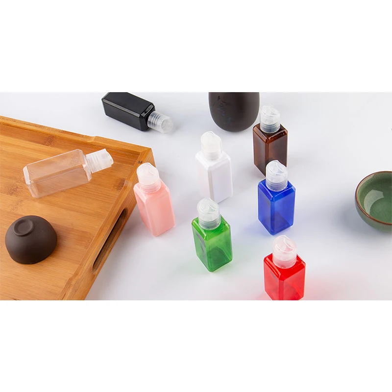 Пустые Квадратные флаконы для косметики 50 мл х шт. упаковочные дорожные бутылки с