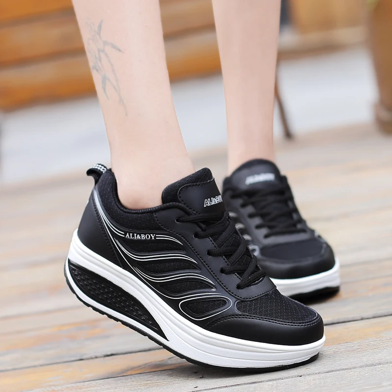 

Autumn/Winter Walking Sneakers Platform shoes Women Casual Shoes Sport Breathable Thick Shake Shoes Fashion Ladies shoes