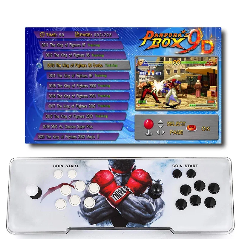 Pandora's Box 9D 2500 аркадная игровая консоль для ТВ ПК PS3 монитор Поддержка HDMI VGA USB с