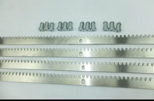 На 1 метр оцинкованная стальная шестерня рельсовая направляющая для раздвижных