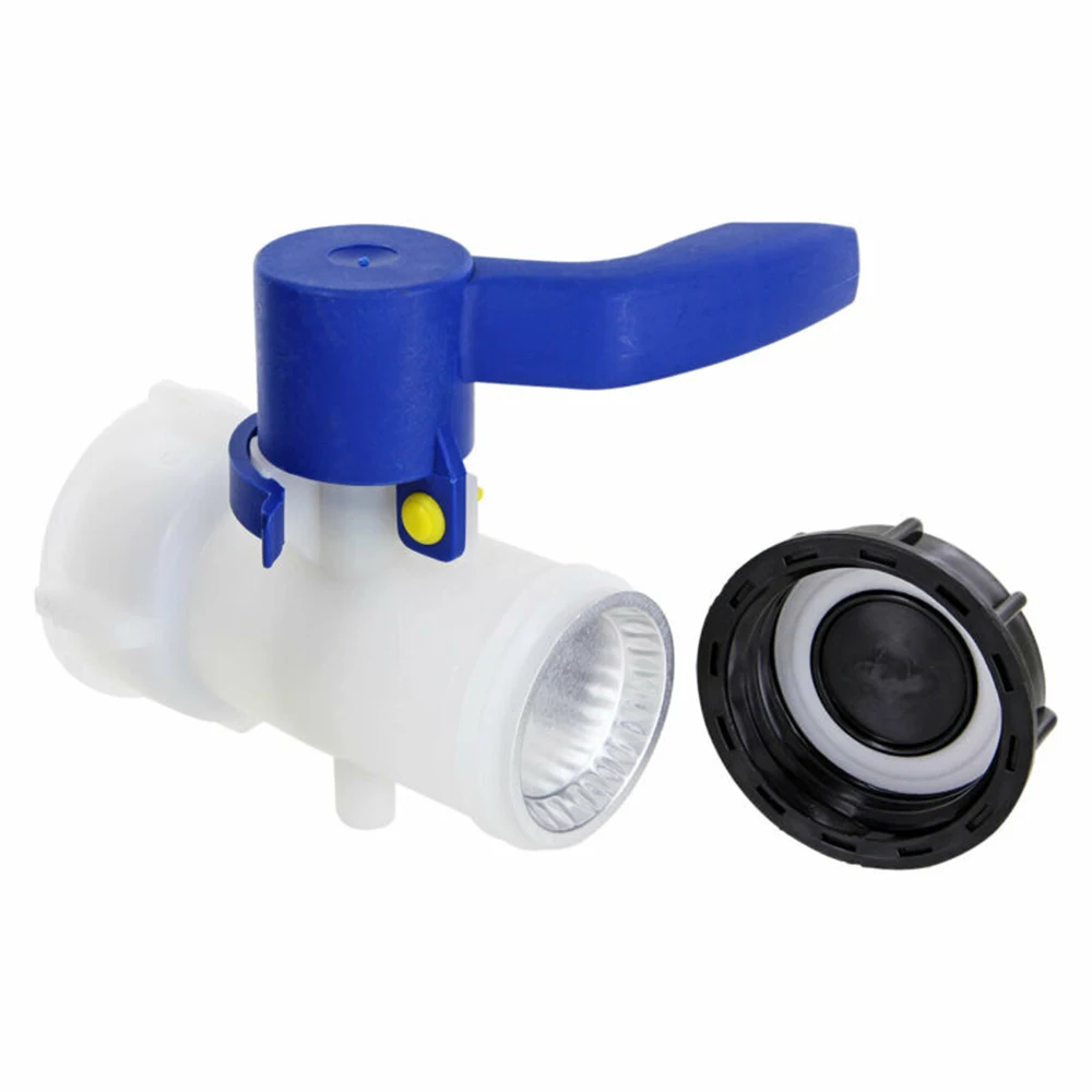 1 * белый и синий бабочный клапан IBC PE S60x6 (60 мм) для ETFE DN50 практичный