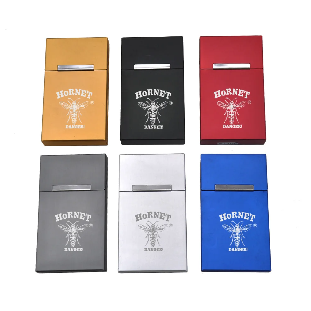 Металлический Чехол HORNET для сигарет и табака чехол тонких Жесткий аксессуары