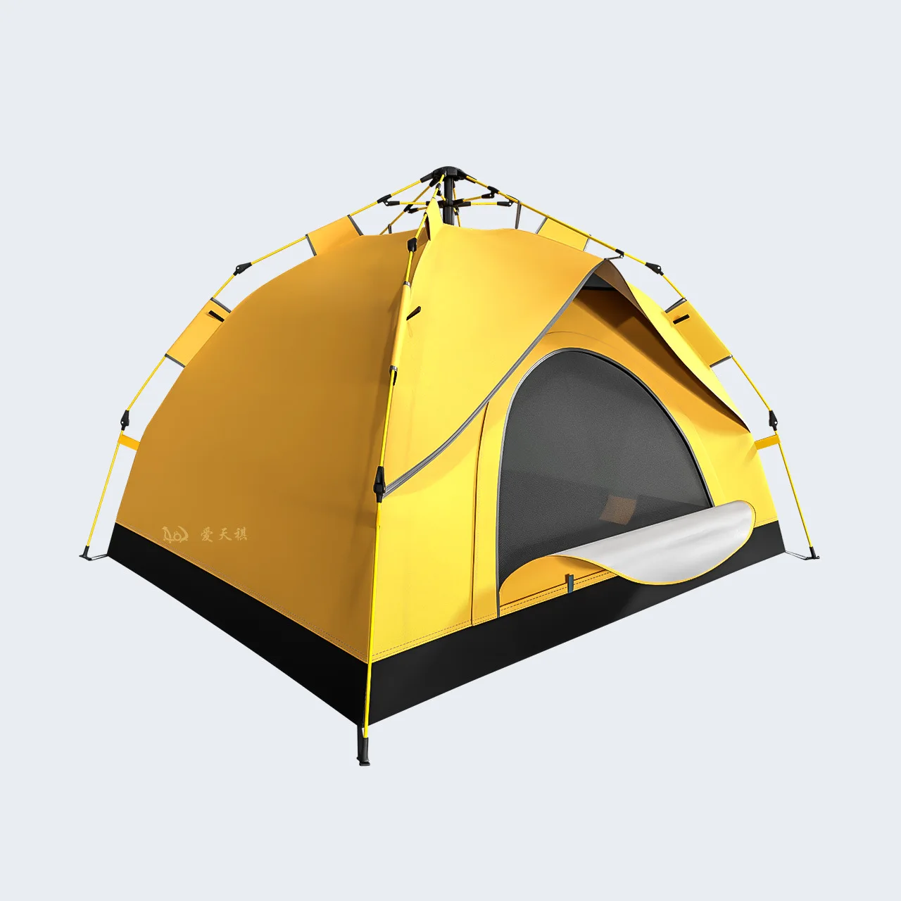 Походная палатка из ткани Оксфорд с серебристым покрытием автоматическая