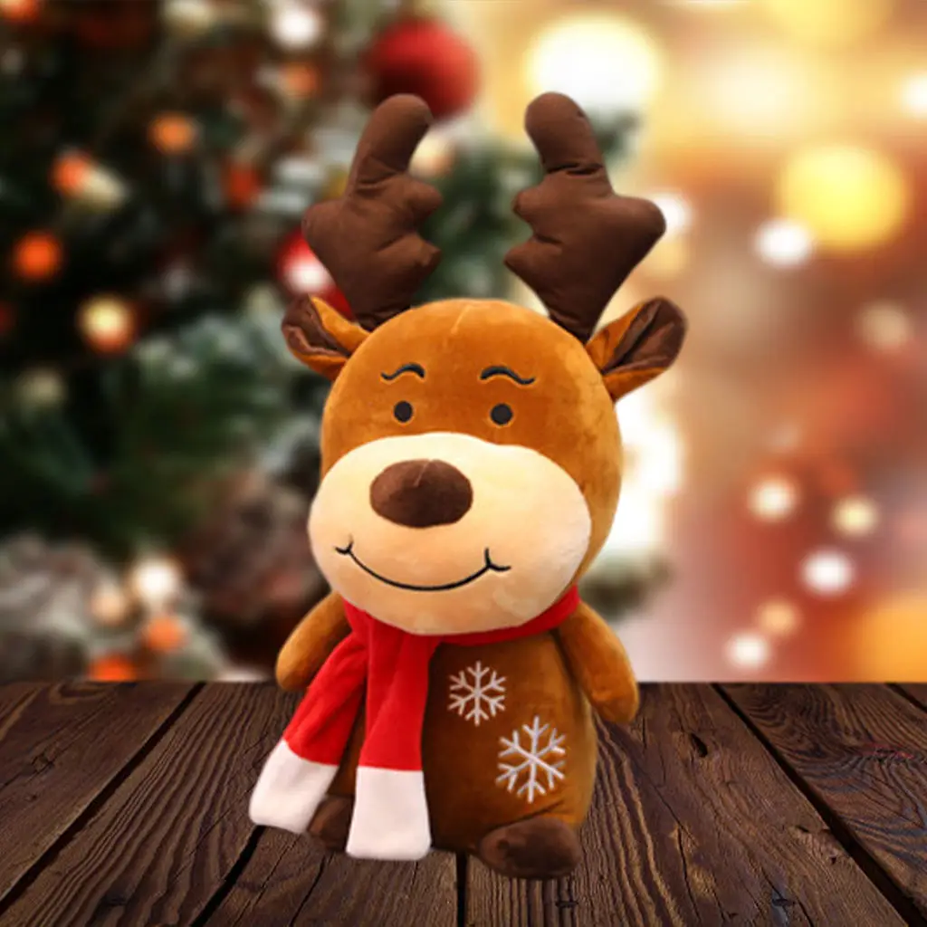 

Reindeer Stuffed Doll Soft PP Cotton for Bedroom Holiday Thanksgiving Day