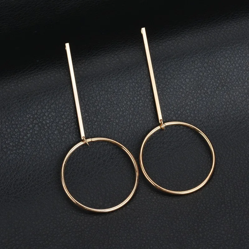 Женские серьги 2020 Модная бижутерия минималистичные круглые полые золотые