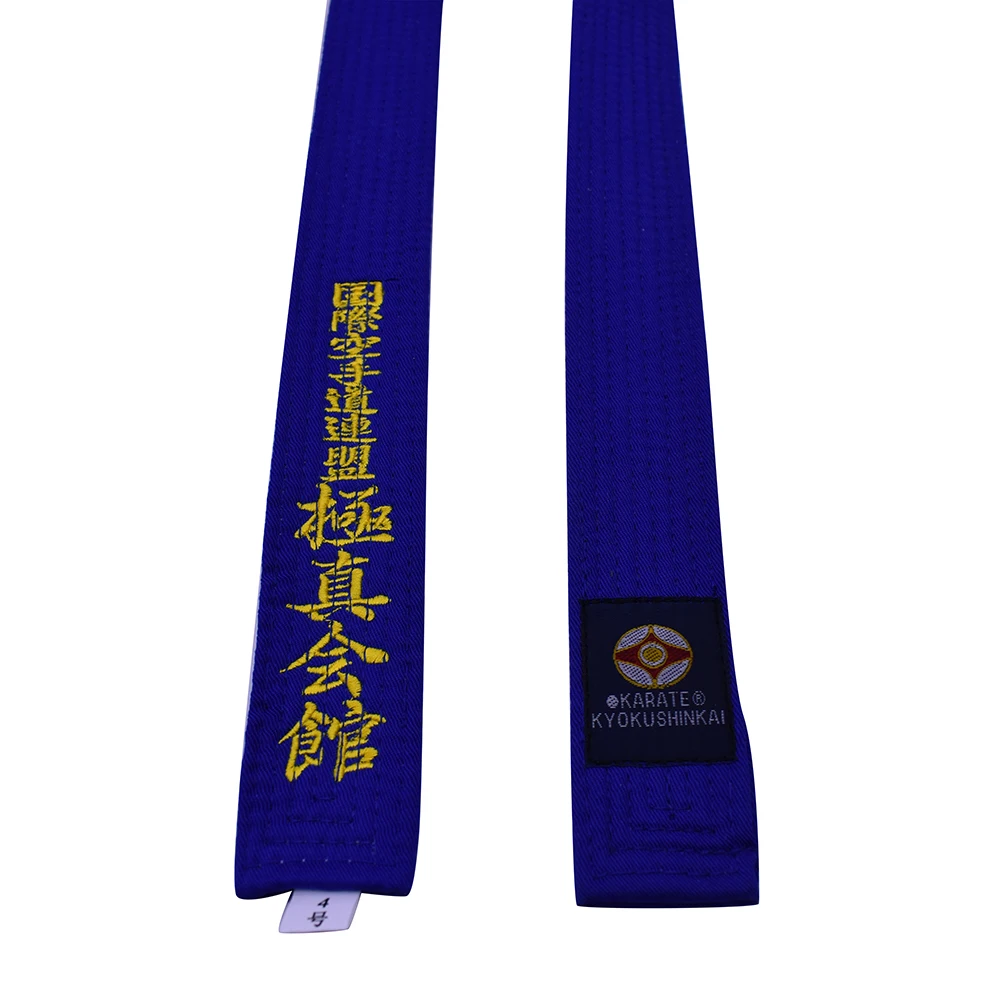 Kyokushin пояс для каратэ kyokussinkai пояса Япония Tokyodo ремни могут быть настроены вышитые