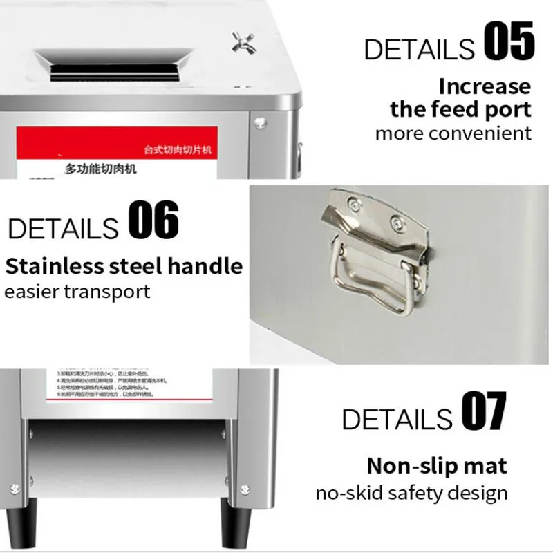 Коммерческая стандартная машина для резки кубиков мяса|Электрические