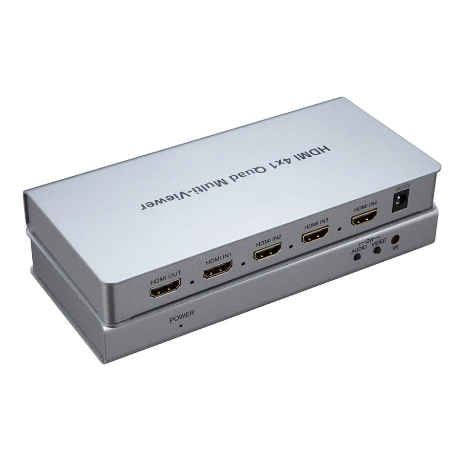 HDMI 4x1 четырехъядерный мультипросмотр коммутатор 4 в 1 выход видео преобразователь