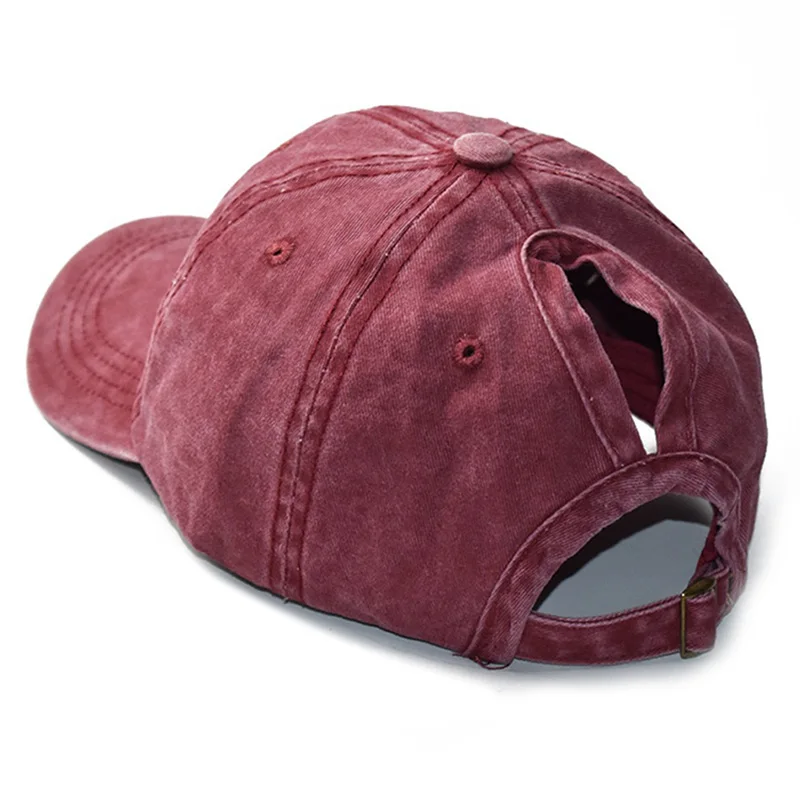 

Women Baseball Cap with Horsetail Hole Sunshade Outdoor Sports Cap BHD2