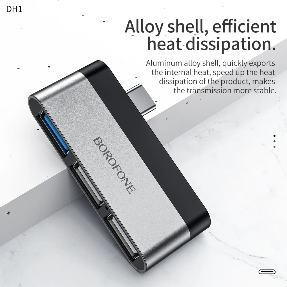 Переходник USB 3 0/Type-C Borofone для MacBook Pro 13 15 Air Mi Xiaomi Huawei OTG | Компьютеры и офис
