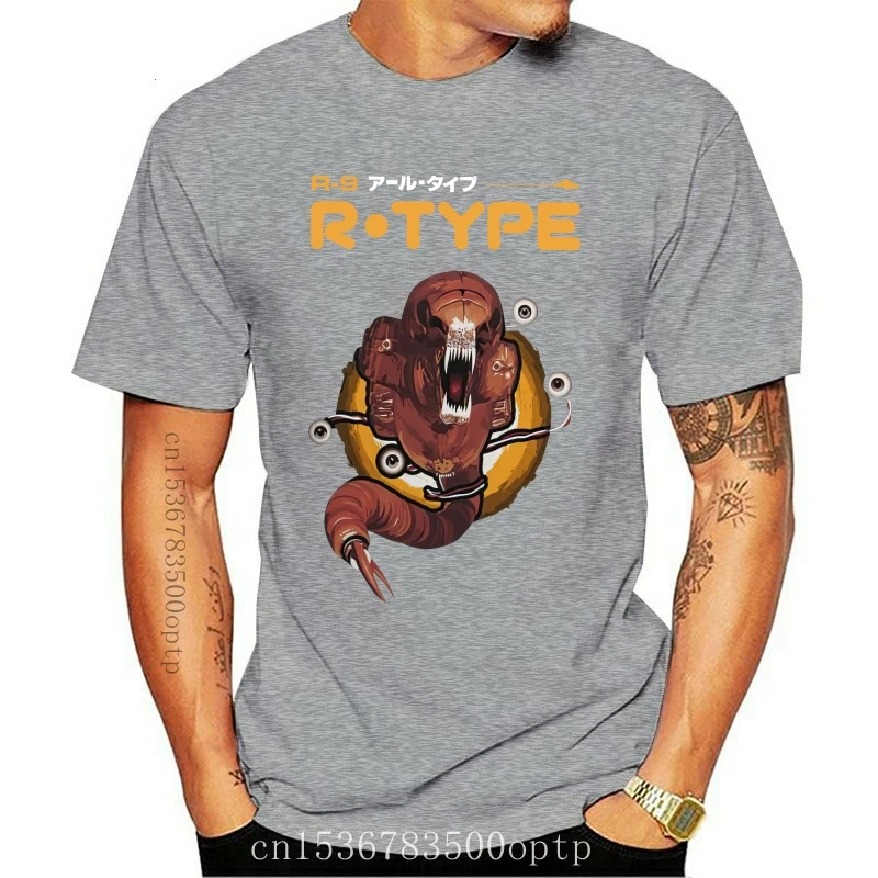 

New Male 2021 Arrival R-TYPE Old School Arcade Game T Shirt Crewneck Pure Cotton Novelty Homme Tee Shirt