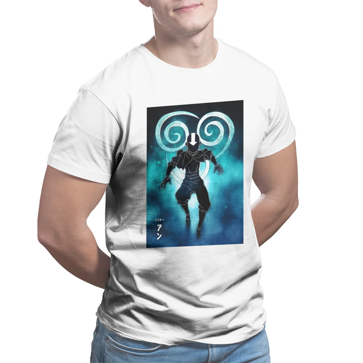 

Spirit of Airbender 100% Cotton Wholesale Clothes Short Sleeve Anime Hip-Hop Tees 29059