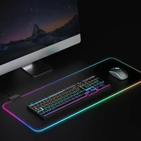 RGB Gaming Mouse Pad Gamer Kits LED Color Computer Mousepad RGB Large Waterproof Keyboard Mause Desk Mat Backlight Carpet