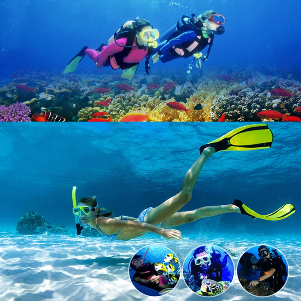 2020 New Underwater Scuba Diving Masks Snorkeling Set Adult Silicone Skirt Anti-Fog Goggles Fishing Pool Swimming Glasses | Спорт и