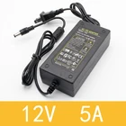 1 шт. 12V5A Новый AC 100V-240V 60W конвертер адаптер питания DC12V 5A 2,1 мм-2,5 мм * 5,0 мм DC штекер Адаптер питания