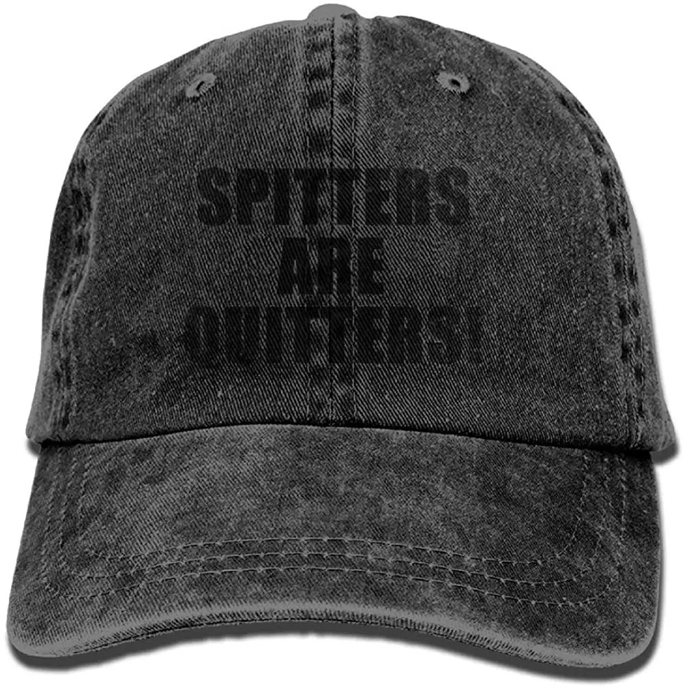 

Spitters are Quitters Unisex Denim Baseball Cap Adjustable Snapback Hats