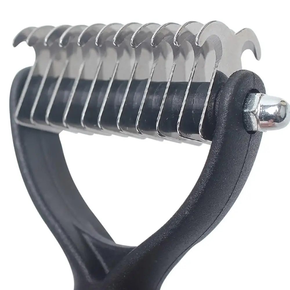 

Pet Combs Stainless Steel Universal Bidirectional Dog Cat Hair Comb Brush Beauty Cleaning Supplies Tools