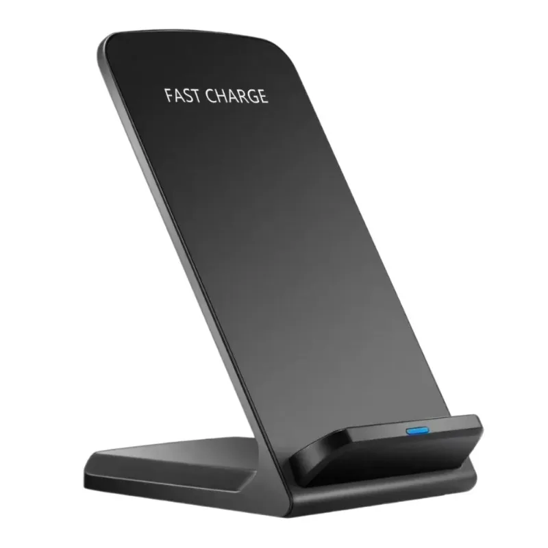 10 Вт Беспроводная зарядная подставка QI сертифицированная двойная док-станция