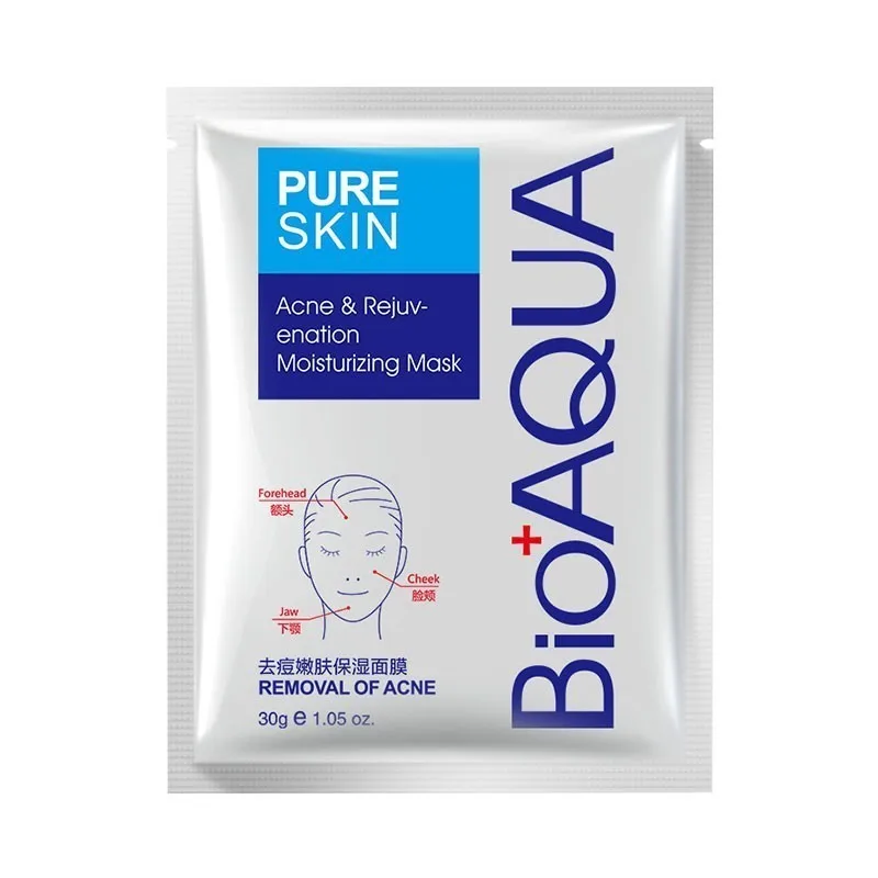 BIOAQUA Skin Care Face Mask Sheets Peel Off Moisturizing Anti Wrinkle Blackhead Remover Wrapped Shrink Pores Facial |