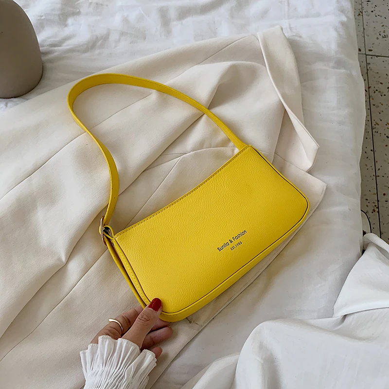 

2020 летняя новая женская сумка, модная сумка через плечо, повседневная женская сумка, однотонная кожаная женская сумка, роскошная дизайнерск...