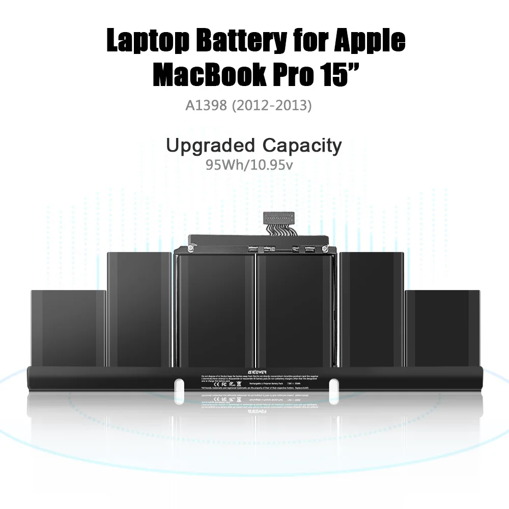 A1417 Аккумулятор для ноутбука Apple Macbook Pro 15 дюймов A1398 (Mid 2012 Ранняя 2013) Retina MC975LL/A MC976LL/A