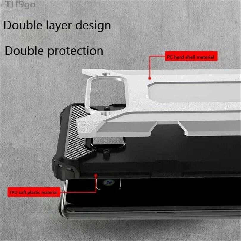 With Lighting Glossy Hybrid Rugged Armor TPU Case For Samsung Galaxy Note 9 8 5 Waterproof 2in1 Shockproof Back Cover DYee |