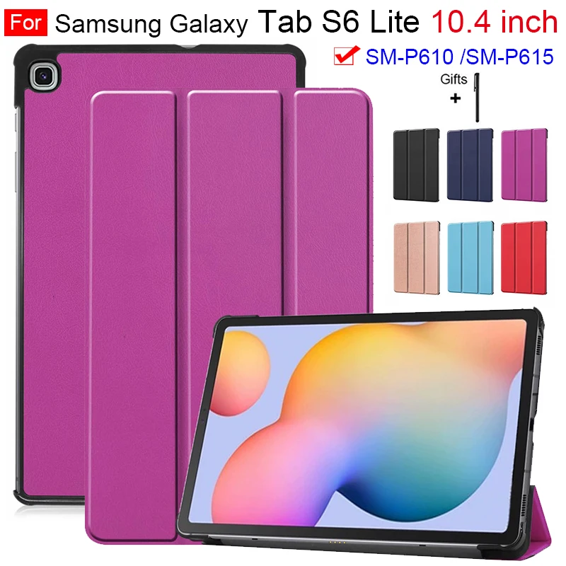 

Чехол-книжка для Samsung Galaxy Tab S6 Lite 10,4 P610 P615, умный чехол для Tab S6 Lite SM-P610 SM-P615 10,4 дюйма, чехол для планшета