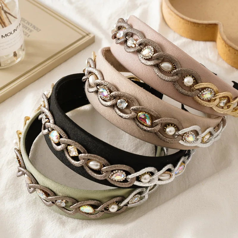 

Women Fabric Hairband Twist Bow Knot Cross Headband Girl Hair Band Lady Headwear