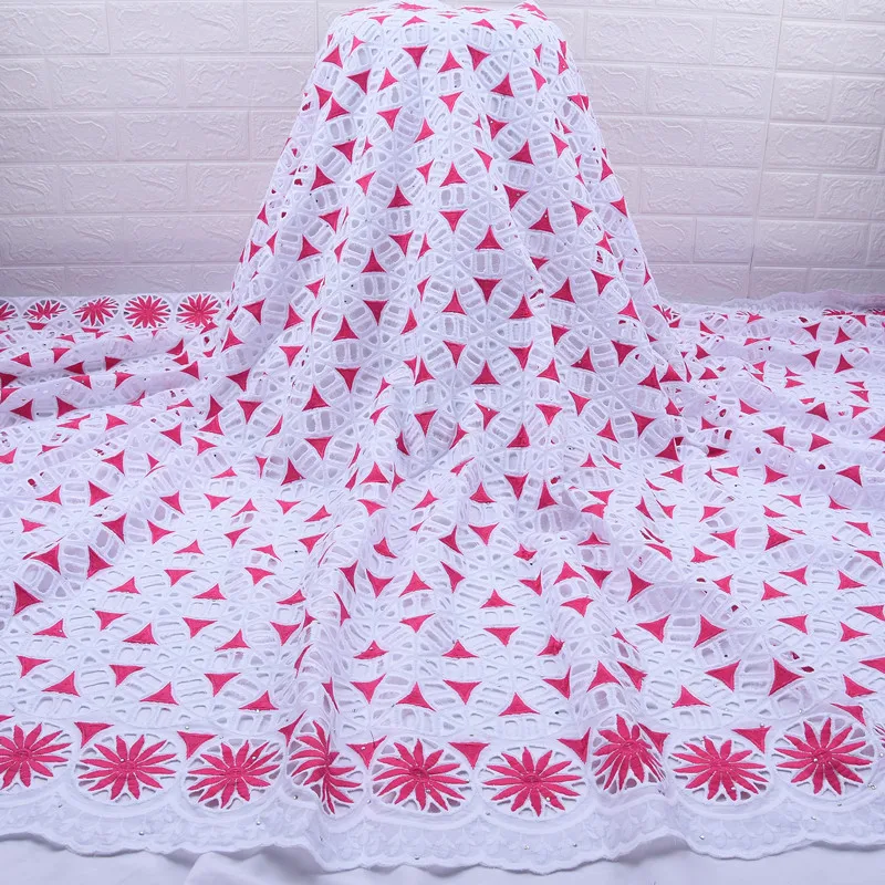 Высококачественная вышитая сухая вуаль кружевная ткань швейцарская швейцарское