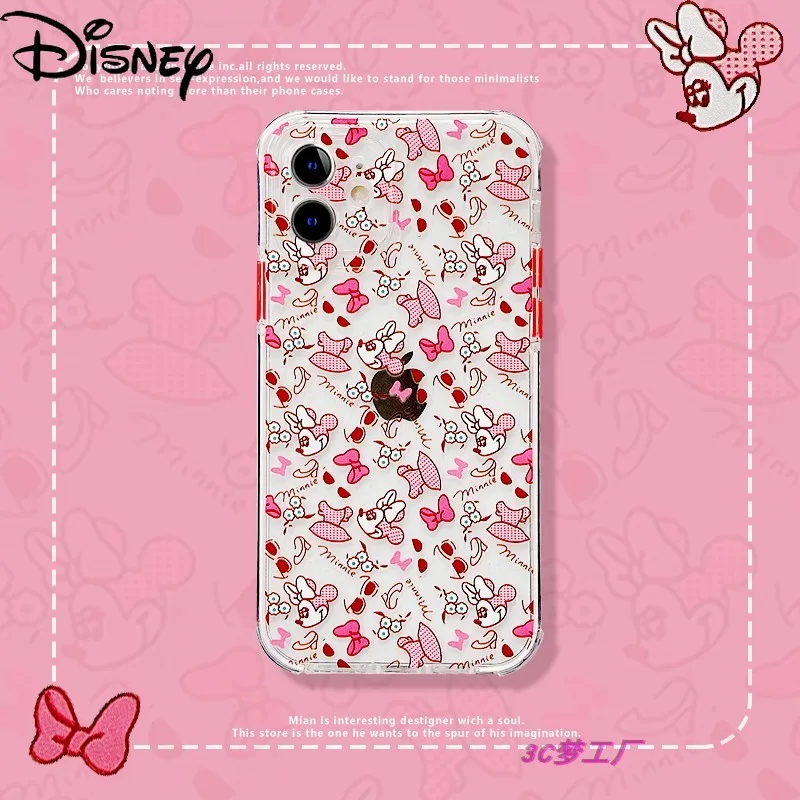 

Disney Girl Cartoon Bow Minnie Phone Case Cover for iPhone7/8P/SE/X/XR/XS/XSMAX/11pro/12promax/12mini/11promax/ Phone Case Cover