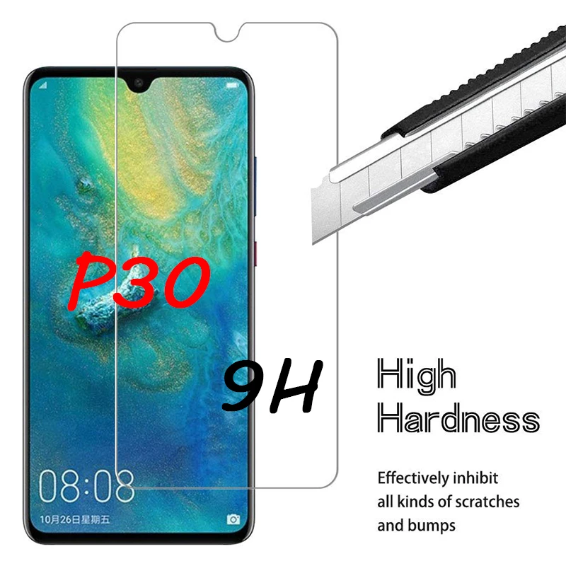 Защитное стекло с полным покрытием 9H для Huawei P30 Pro Lite P20 P40 Lite|Защитные стёкла и