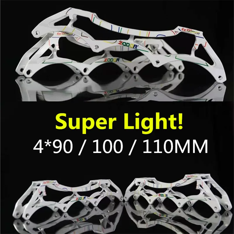 Оригинальные 4 колесные роликовые коньки ZODOR для марафона база скоростных