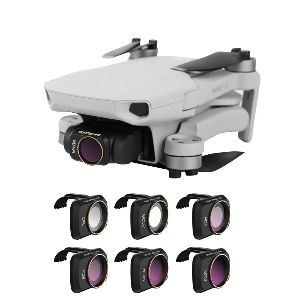 Фильтр объектива камеры Sunnylife MCUV ND4 ND8 ND16 ND32 CPL ND/PL для дрона Mavic Mini / DJI MINI 2|Фильтры| |