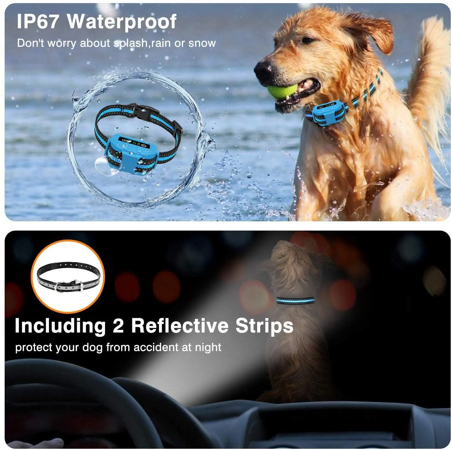 Оптовая продажа 2020 лай ошейник с звуковым сигналом вибрацией и ударом | Дом сад