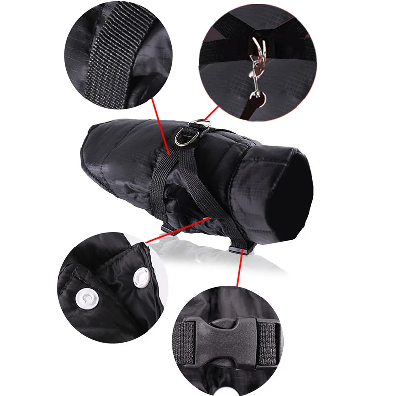 Ветрозащитное водонепроницаемое пальто для собак и кошек теплая куртка щенков