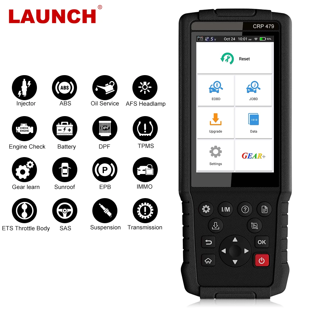 LAUNCH CRP479 OBD2 сканер профессиональный авто диагностический инструмент DPF AFS 16 Сброс