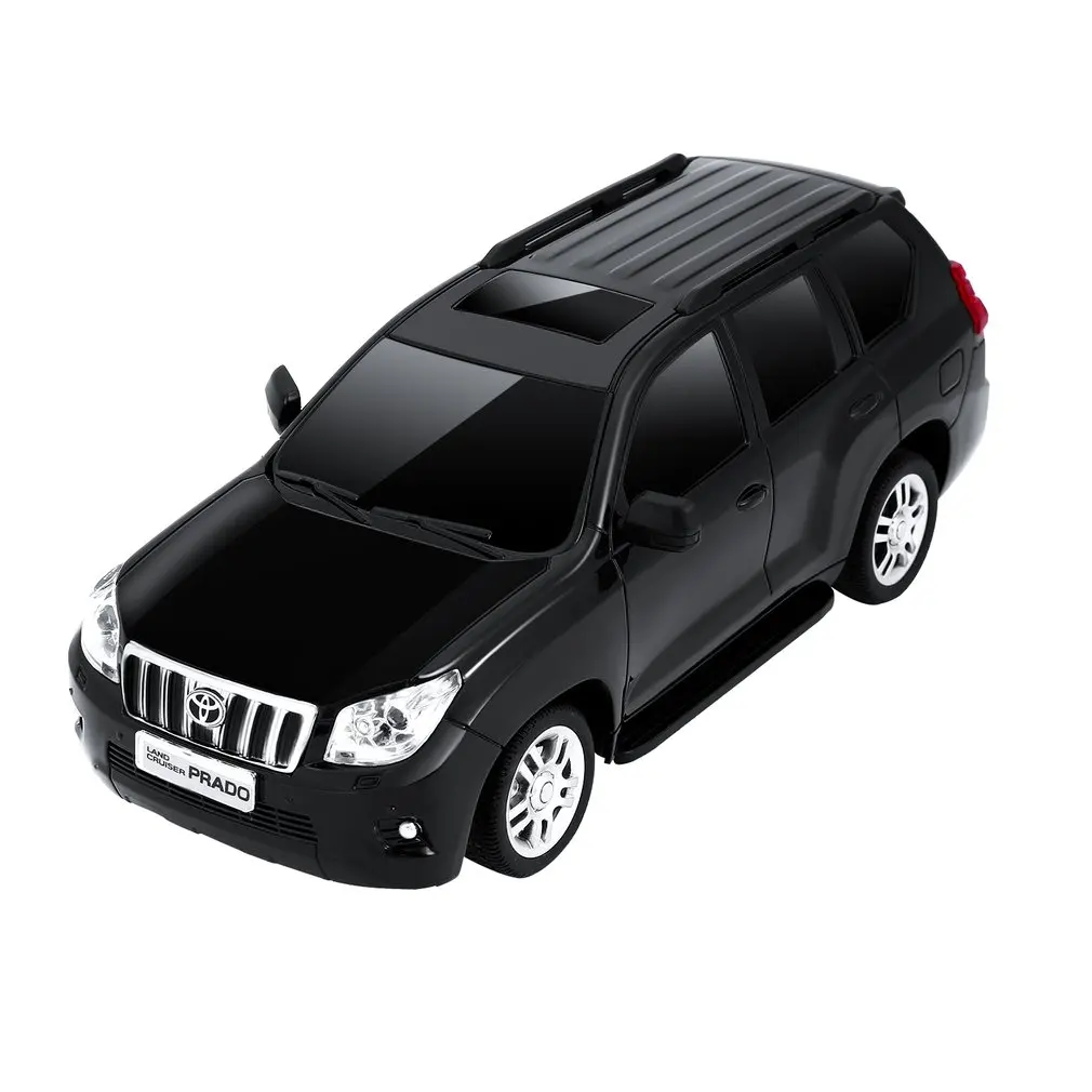 Kid Toys 1:24 Scale LED Lights Radio Control Land Cruiser Model Car for Toyota Prado RC Shock Absorber |