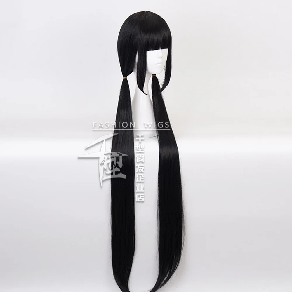 2021 длинный прямой черный косплей парик из аниме данганронпа V3 харукава Маки с