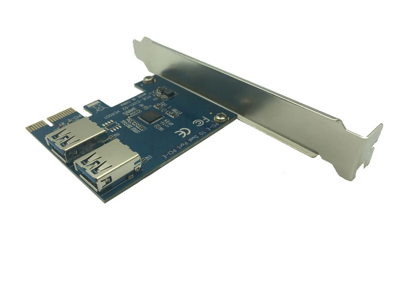 PCI-E 1 поворот 2 PCI express 1X Слоты Riser Card Mini ITX внешний 3 слот адаптер PCIe плата