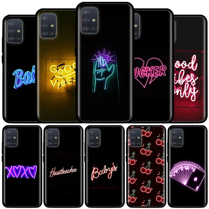 Тестовый чехол для Samsung Galaxy A71 A51 5G M31 M30s A91 A41 A31 A21 A11 M51 M21 черный мягкий Capas|Бамперы| |
