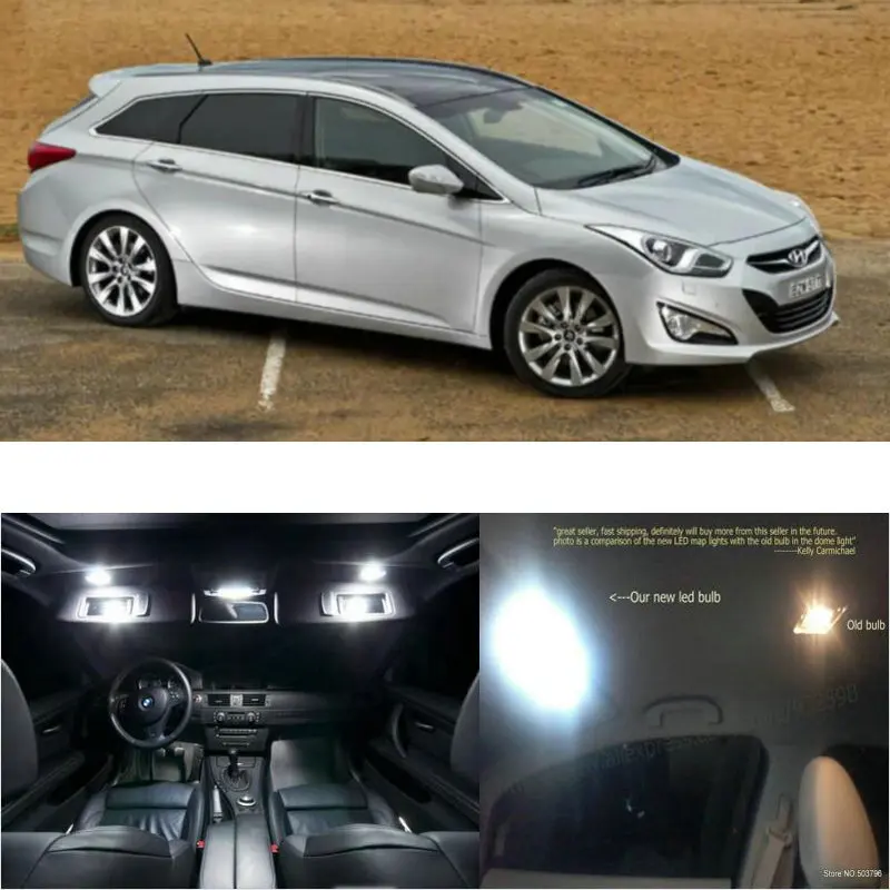 14 шт. светодиодные лампы для салона автомобиля Hyundai i40|Сигнальная лампа| |