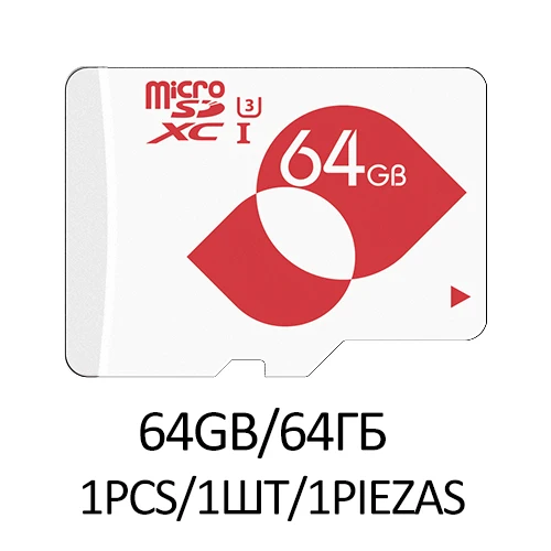 Mengmi Micro SD карты 256 ГБ 128 Гб 64 ГБ 32 ГБ оперативной памяти, 16 Гб встроенной памяти, 90 МБ/с. Class10 U3 памяти Microsd карты флэш-памяти TF карты для мобильного телефона - Емкость: U3 64GB