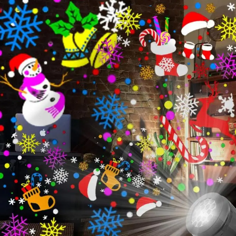 Рождественский проектор в виде снежинки светодиодная лампа s 12 слайдов