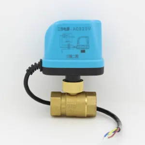 Шаровой клапан с электроприводом DN15, DN20, DN25, DN32, DN40, AC220 в, 12 В, 24 В, 24 В постоянного тока